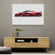 La Ferrari Red Sketch Wall Art