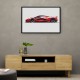 La Ferrari Red Sketch Wall Art