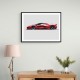 La Ferrari Red Sketch Wall Art