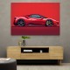 Ferrari 458 Sketch Red Wall Art