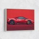 Ferrari 458 Sketch Red Wall Art