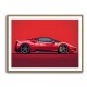 Ferrari 458 Sketch Red Wall Art