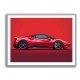 Ferrari 458 Sketch Red Wall Art