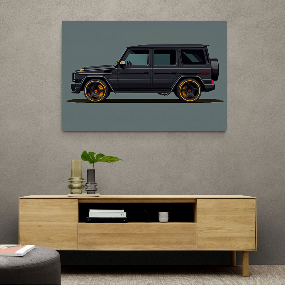 Mercedes G Wagon Black Sketch