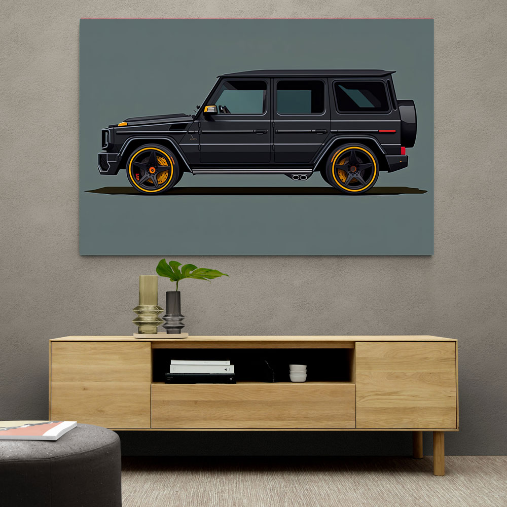 Mercedes G Wagon Black Sketch