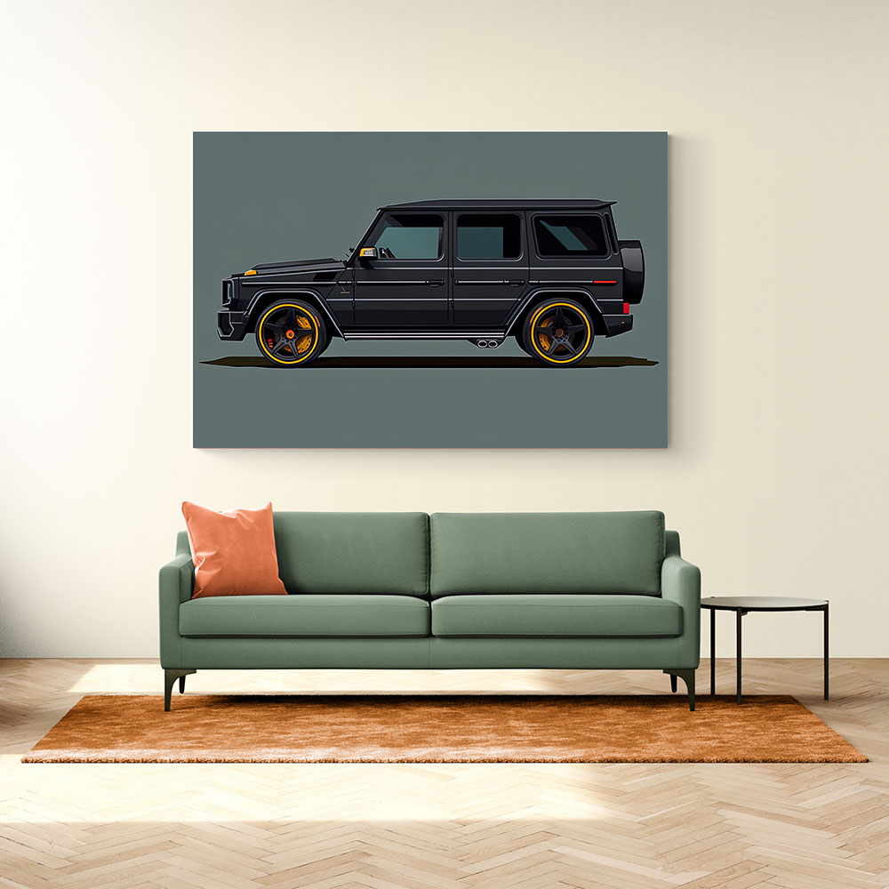 Mercedes G Wagon Black Sketch