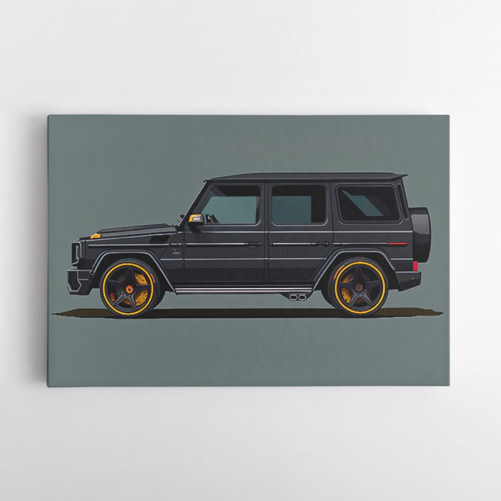 Mercedes G Wagon Black Sketch