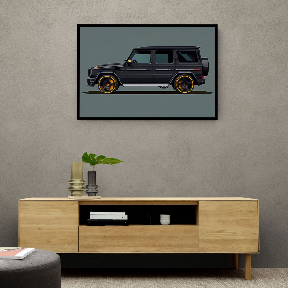 Mercedes G Wagon Black Sketch