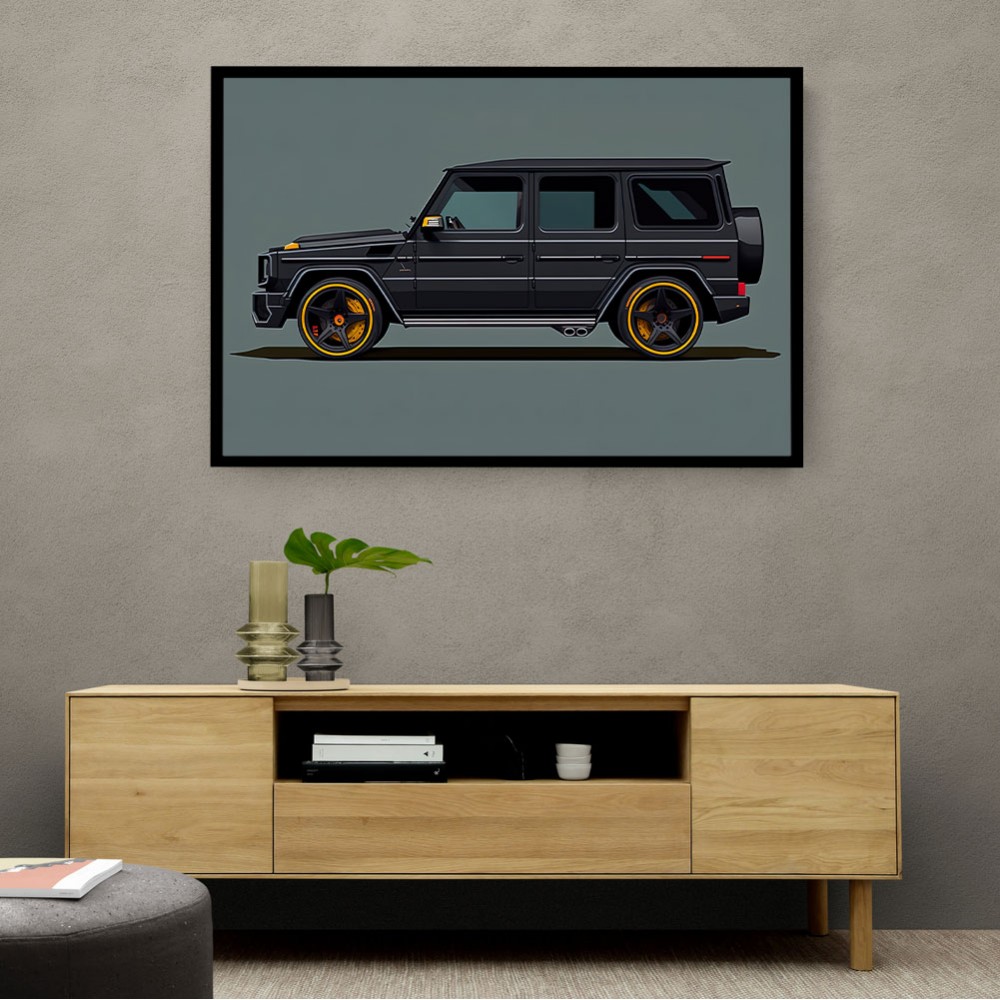Mercedes G Wagon Black Sketch
