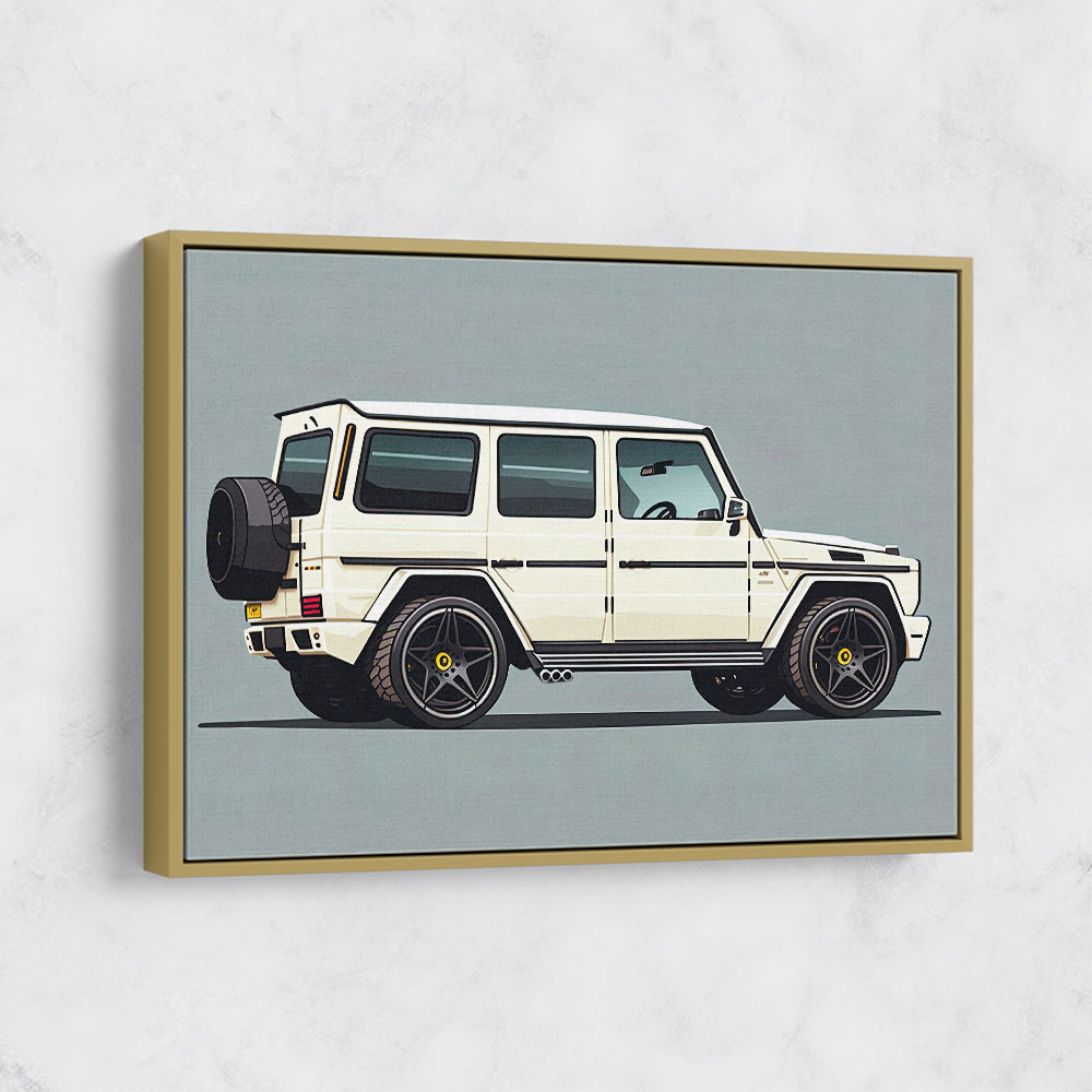 Mercedes G Wagon White Sketch