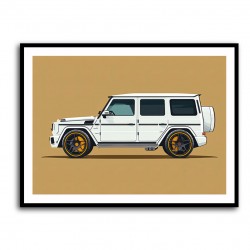 Mercedes G Wagon Sketch Art