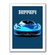 Ferrari 458 Blue Poster