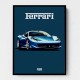 Ferrari 458 Blue 1 Poster