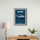 Ferrari 458 Blue 1 Poster