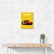 Ferrari 458 Red on Yellow Poster