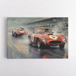 Vintage Le Mans Racing Cars Wall Art