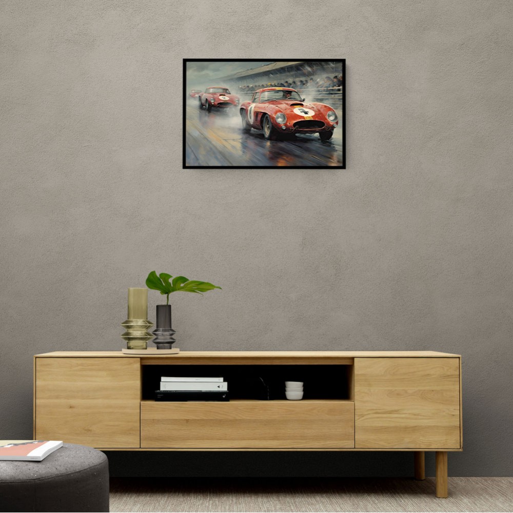 Vintage Le Mans Racing Cars Wall Art