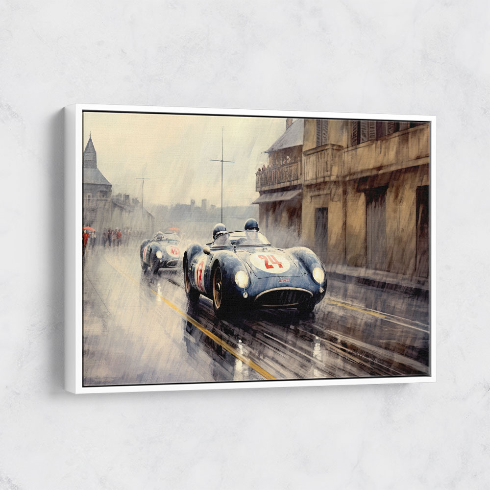 Vintage Le Mans Water Colour Wall Art Vintage Le Mans Water Colour Wall Art