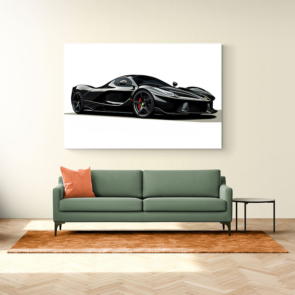 La Ferrari Concept in Black Wall Art