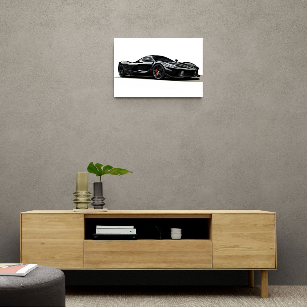 La Ferrari Concept in Black Wall Art