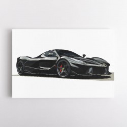 La Ferrari Concept in Black Wall Art