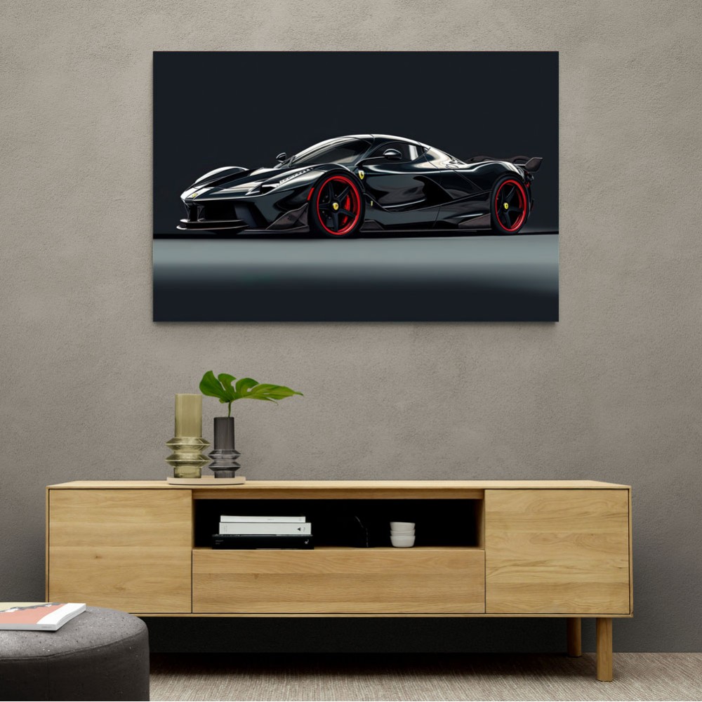 La Ferrari Concept in Black 2 Wall Art