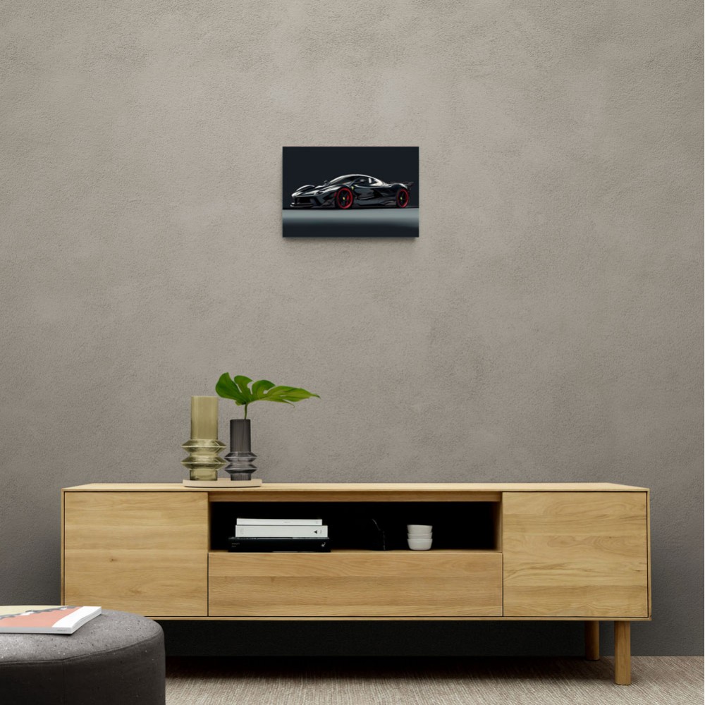 La Ferrari Concept in Black 2 Wall Art