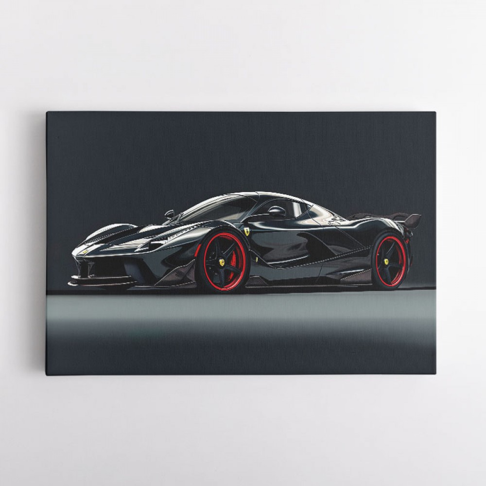 La Ferrari Concept in Black 2 Wall Art