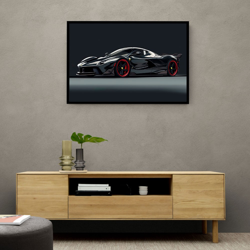 La Ferrari Concept in Black 2 Wall Art