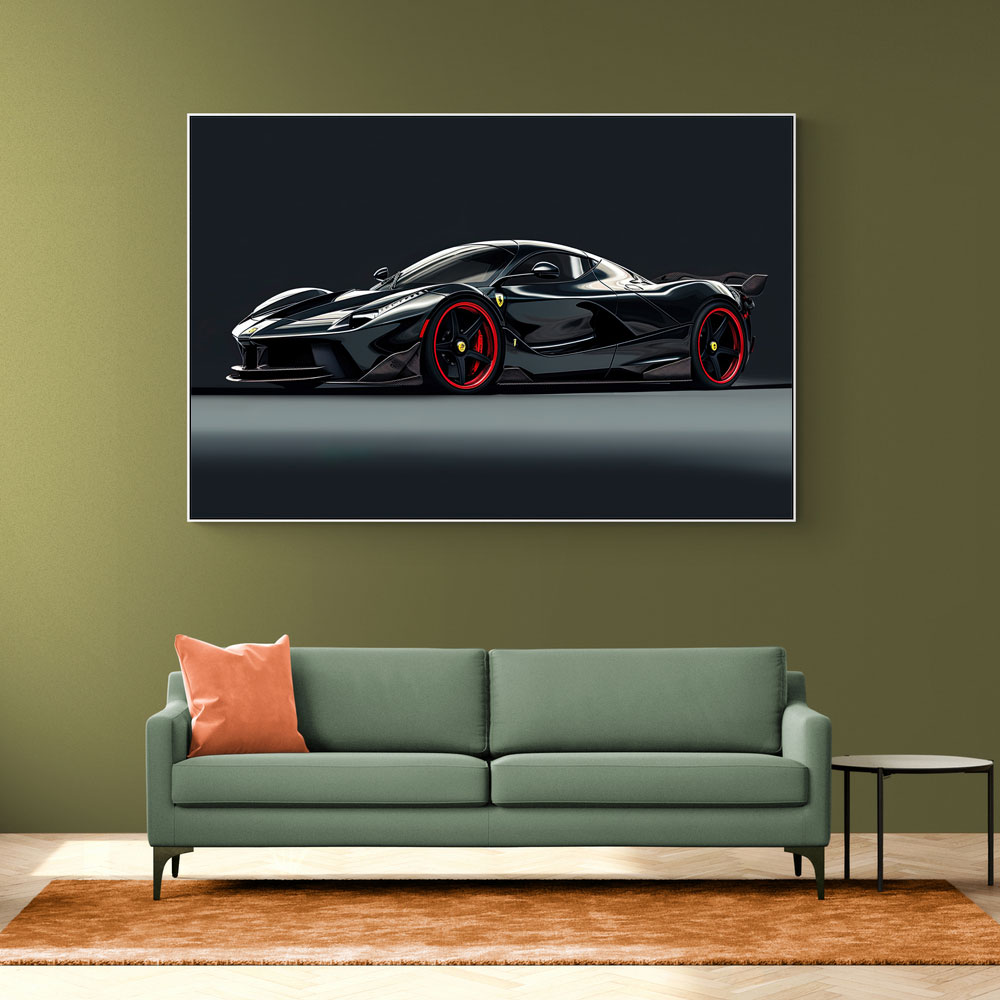 La Ferrari Concept in Black 2 Wall Art