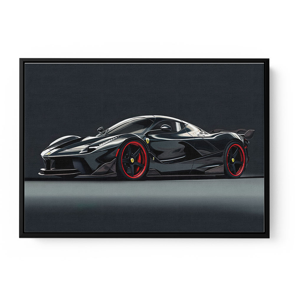 La Ferrari Concept in Black 2 Wall Art