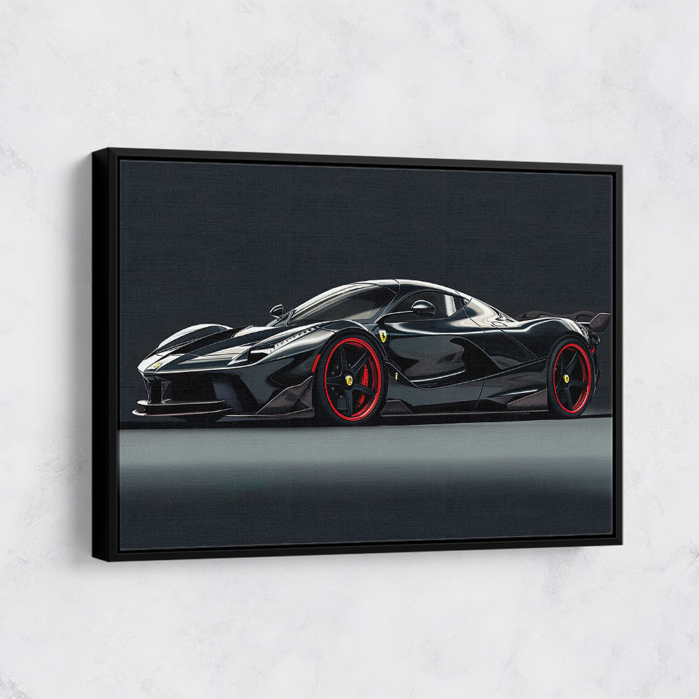 La Ferrari Concept in Black 2 Wall Art