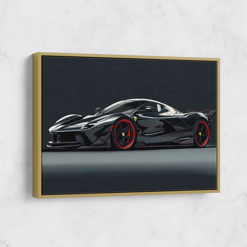 La Ferrari Concept in Black 2 Wall Art