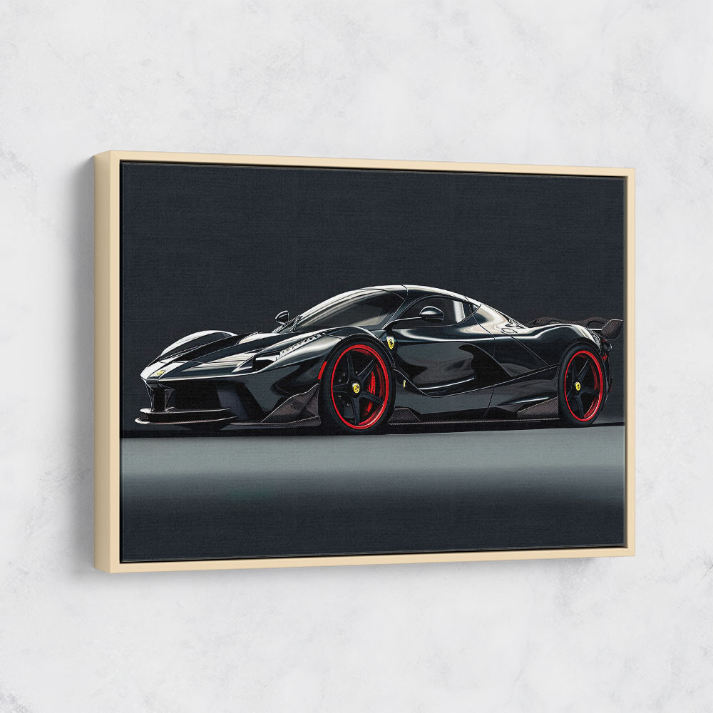 La Ferrari Concept in Black 2 Wall Art