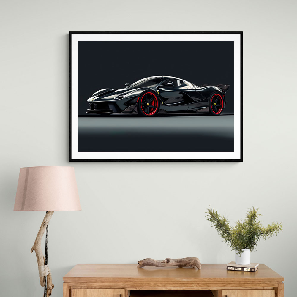 La Ferrari Concept in Black 2 Wall Art