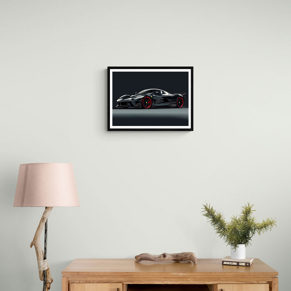 La Ferrari Concept in Black 2 Wall Art