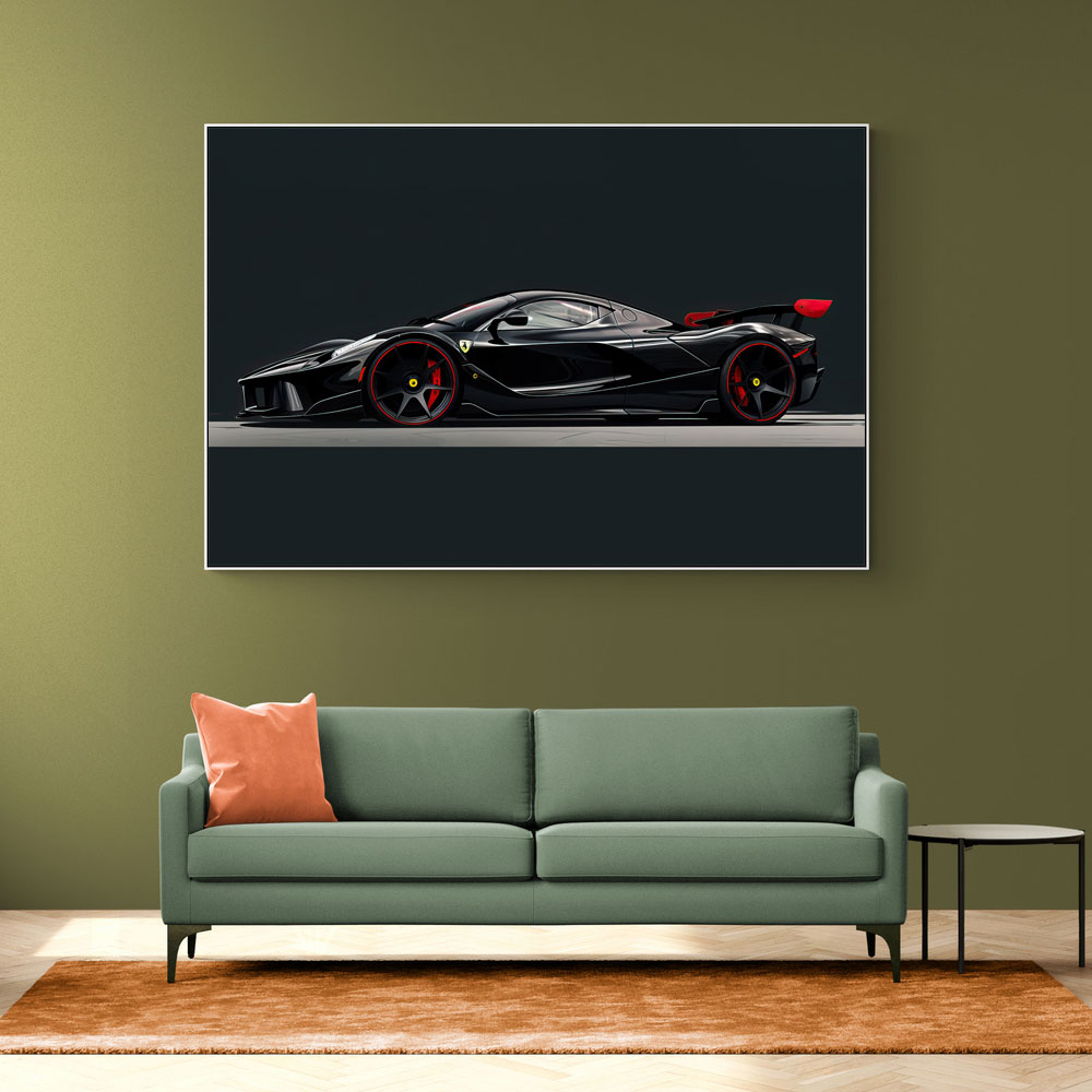 La Ferrari Concept in Black 3 Wall Art