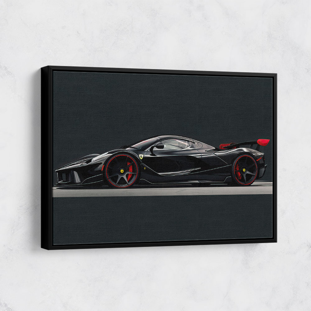 La Ferrari Concept in Black 3 Wall Art