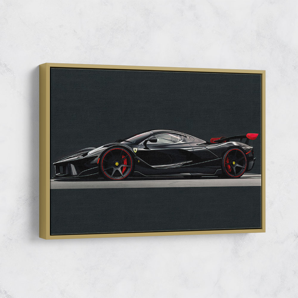 La Ferrari Concept in Black 3 Wall Art