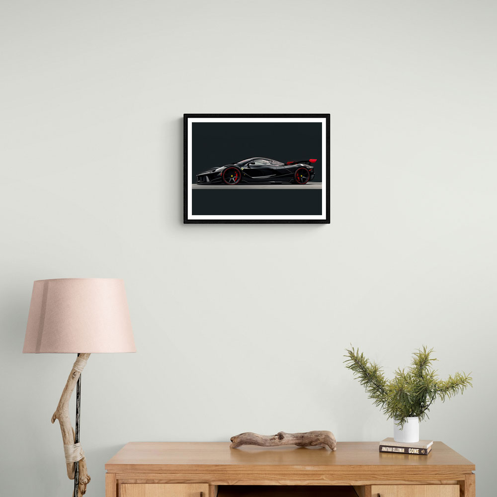 La Ferrari Concept in Black 3 Wall Art