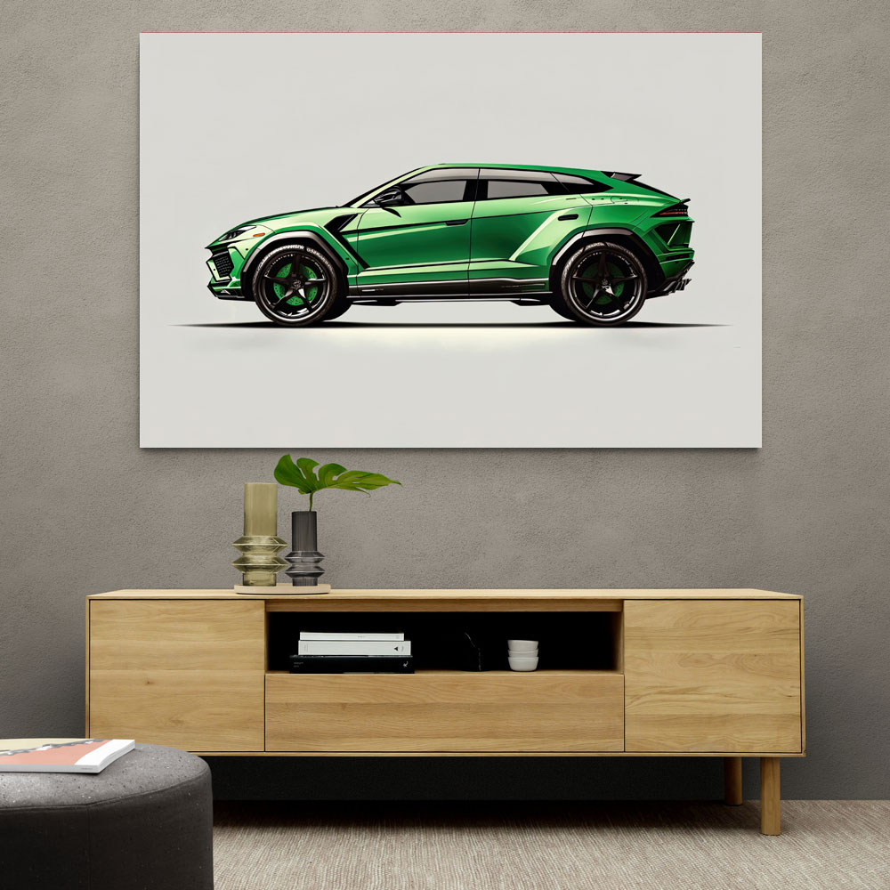 Urus Green Wall Art