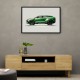 Urus Green Wall Art