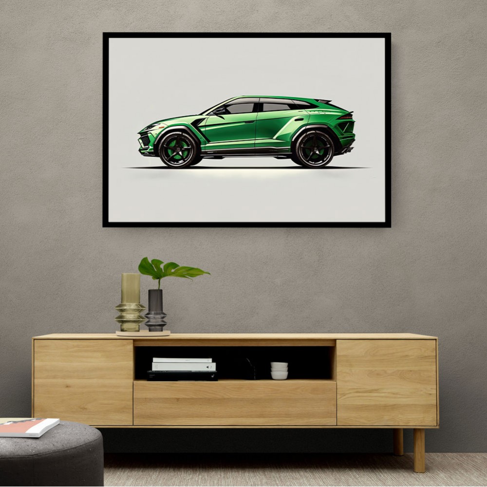 Urus Green Wall Art