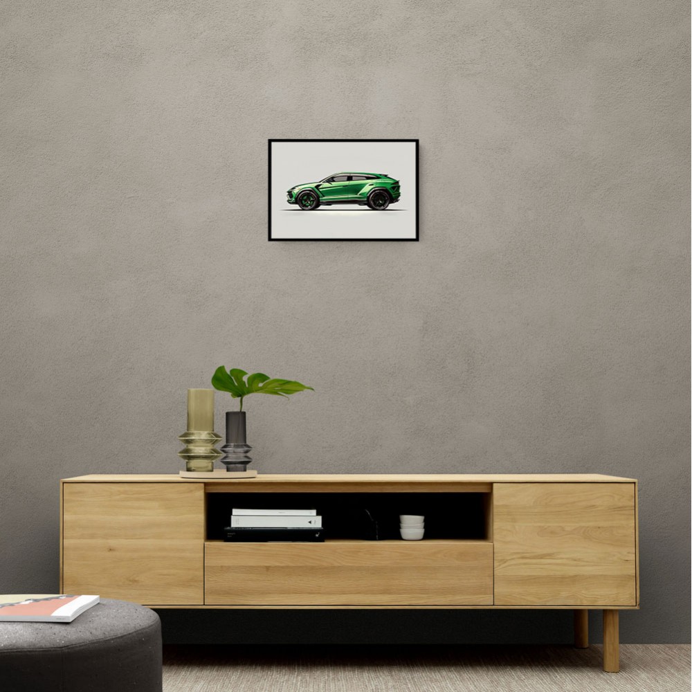 Urus Green Wall Art