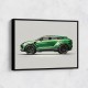 Urus Green Wall Art