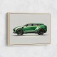 Urus Green Wall Art