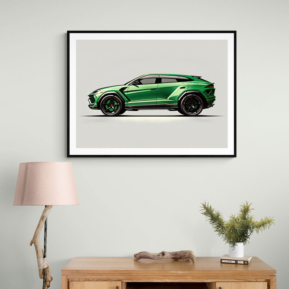 Urus Green Wall Art