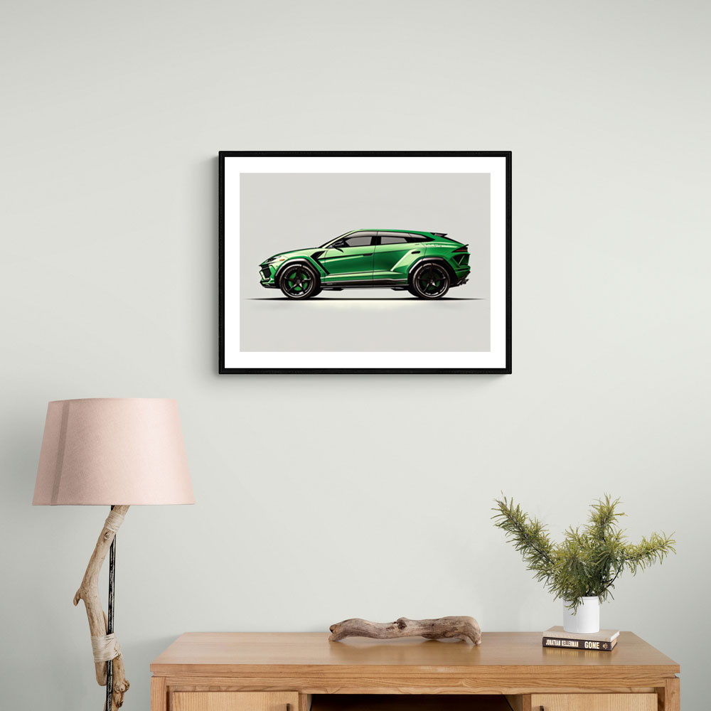 Urus Green Wall Art