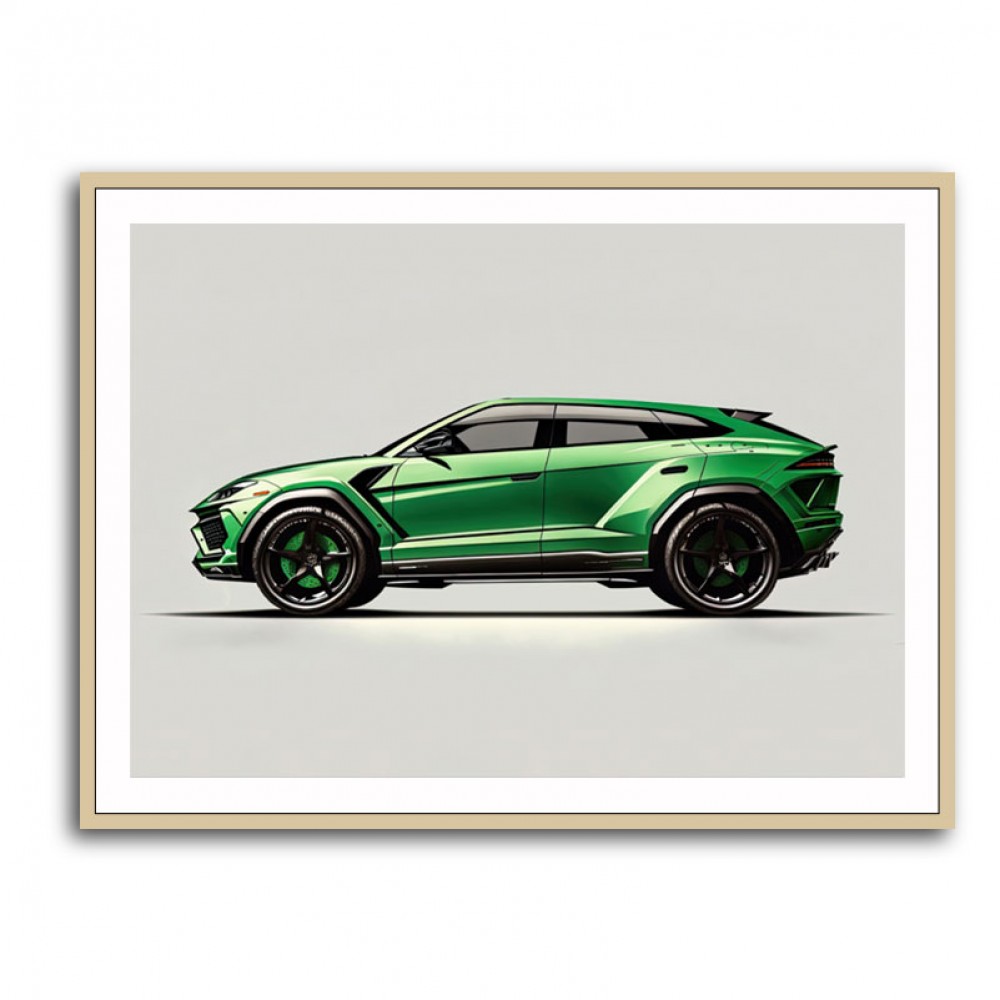 Urus Green Wall Art