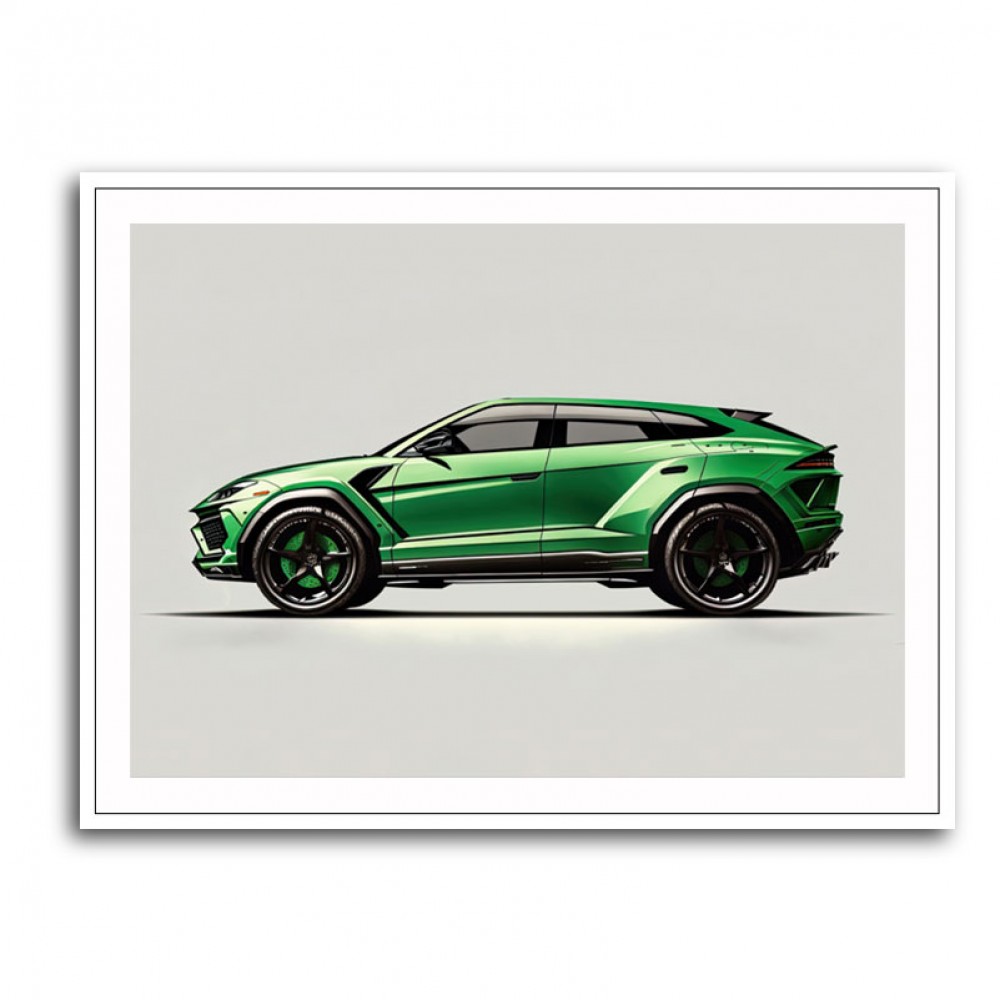 Urus Green Wall Art